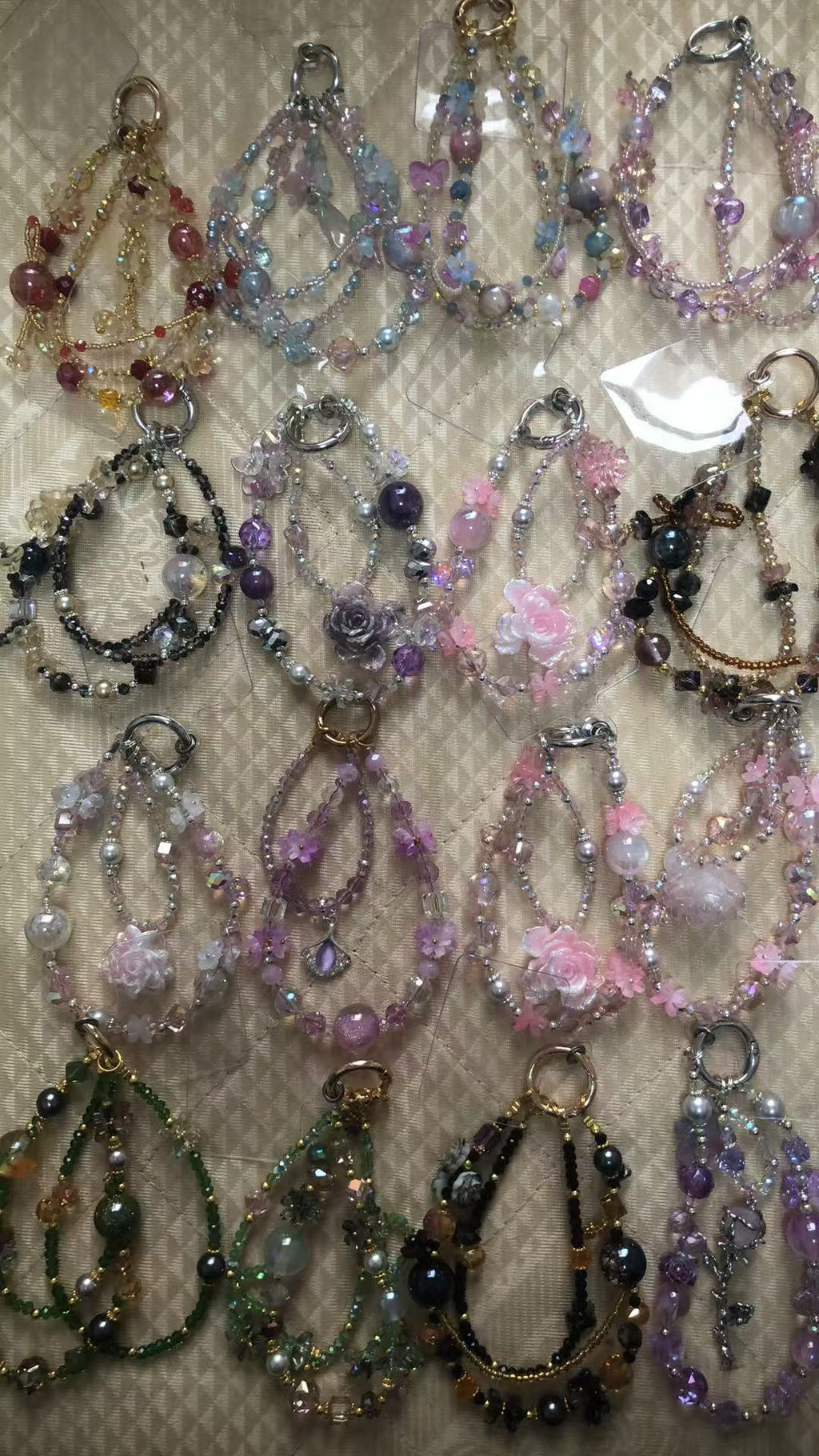 【A2-ペアペア】職人手作り 高級ストラップ スマホストラップ バッグストラップ 【ライブ開封】