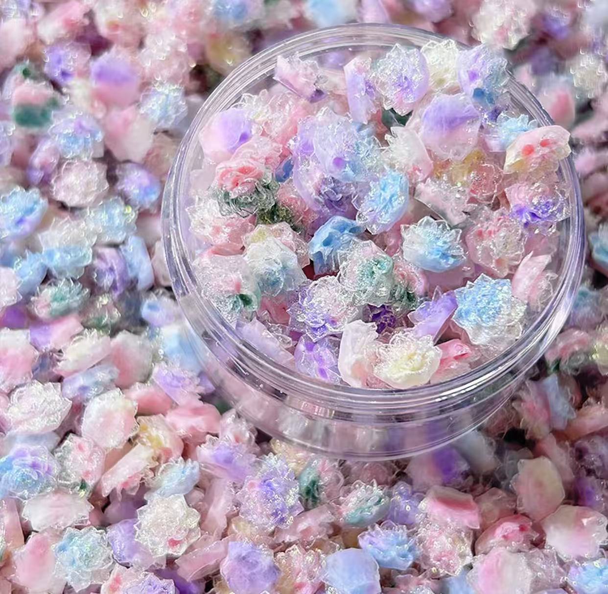 【A7-ペアペア】ソフトバラ UV変色あり 夜光あり 福袋 50粒/袋 ブラインドバッグ DIY